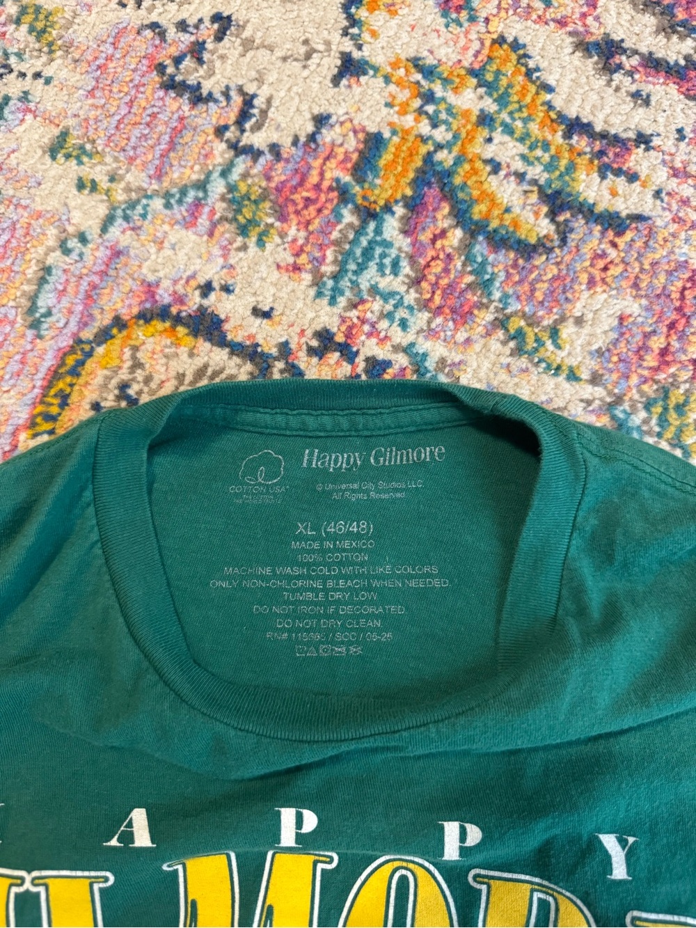 Happy Gilmore Green and Yellow Golf Graphic Tee (100% Cotton) - Picture 3 of 5
